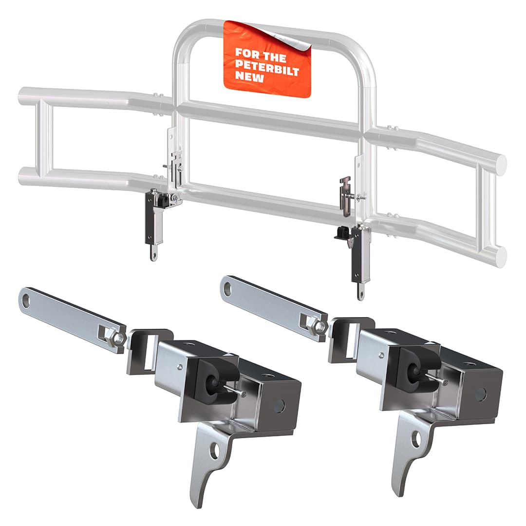 Front Bumper Guard Mounting Brackets for Peterbilt 2019 (Brackets ONLY)