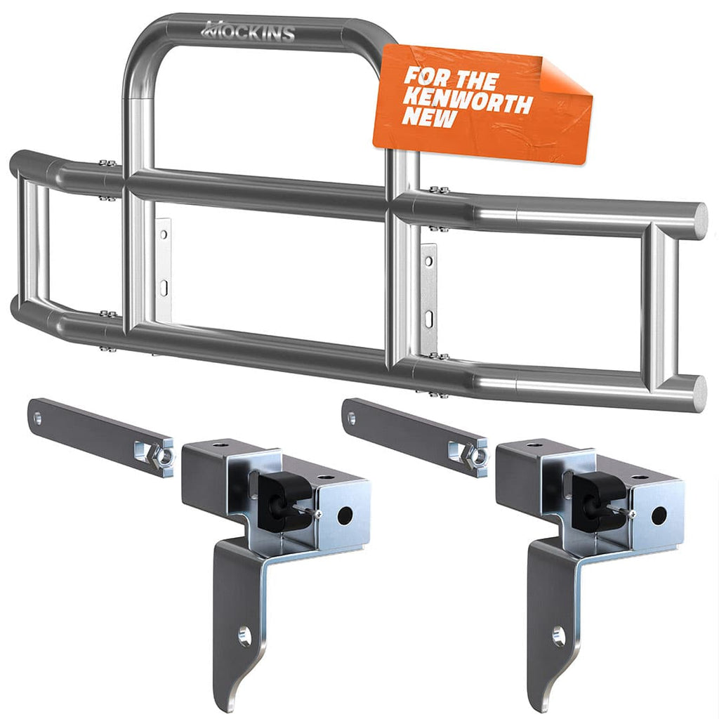 90"x11.5"x29" Front Bumper Guard with Mounting Brackets for Kenworth T660 T680 2021-2025
