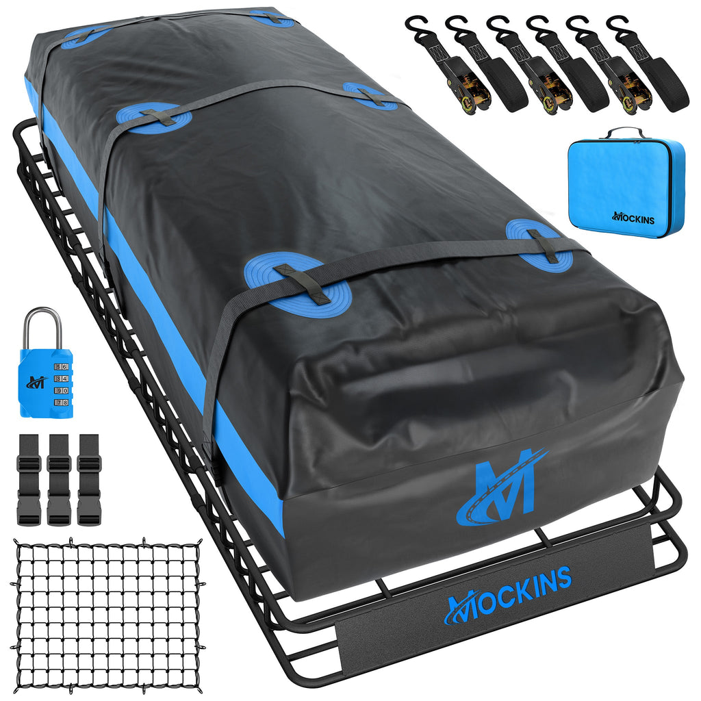 84"x39"x5" Extendable Roof Carrier & 35 Cu Ft Roof Bag
