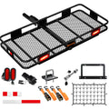 60"x20"x6" Hitch Carrier + Rear Lights