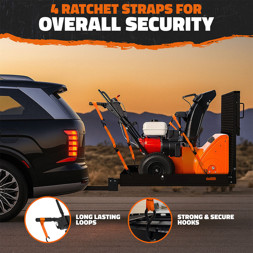 40"x40"x4" Square Wheelchair Hitch Carrier with Ramp