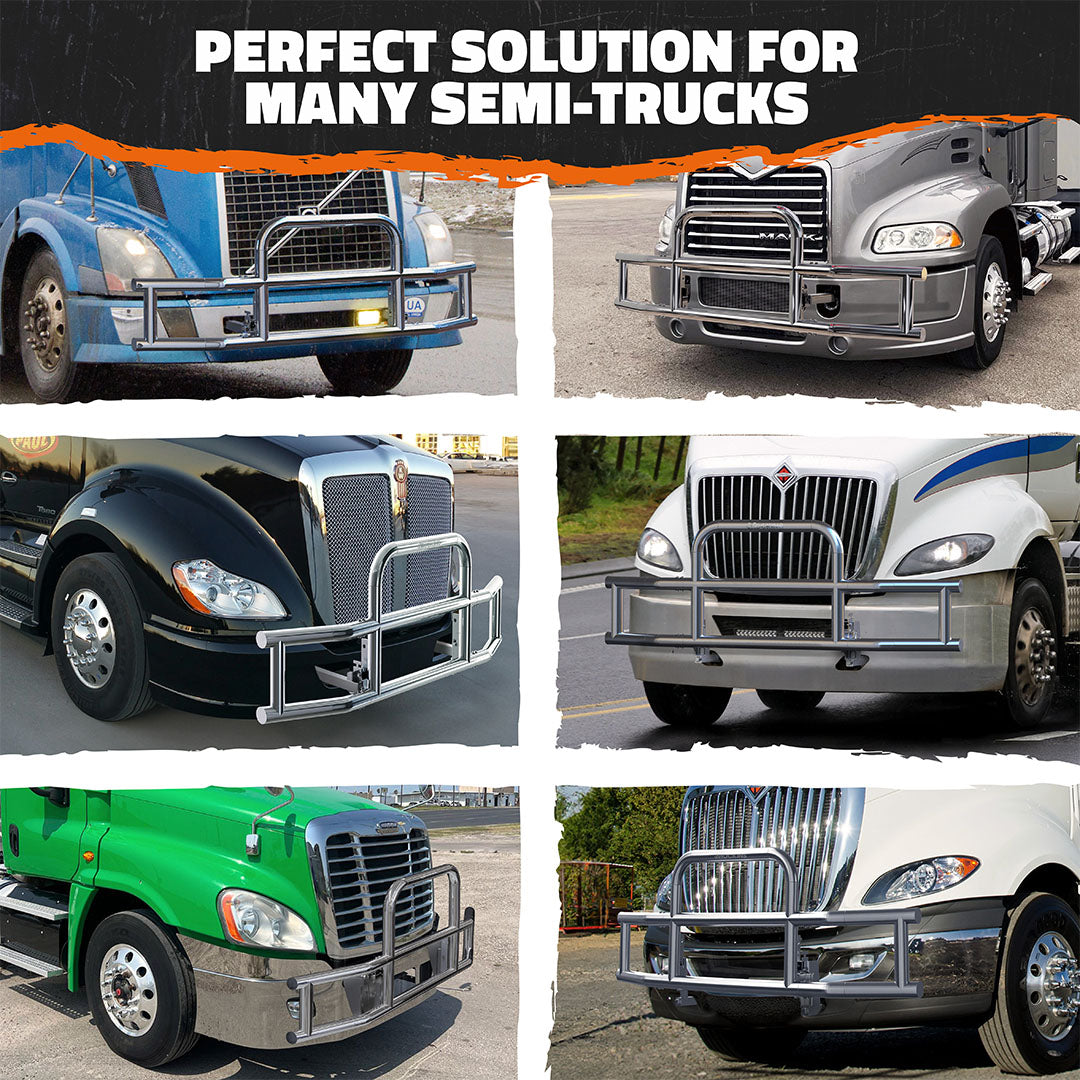 90"x11.5"x29" Semi Truck Front Bumper Guard