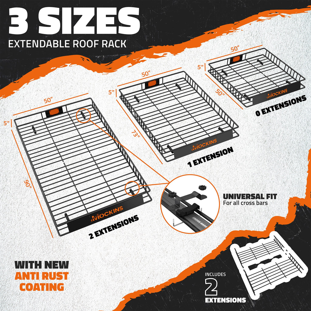 90"x50"x5" XXL Roof Carrier & 50 Cu Ft Roof Bag