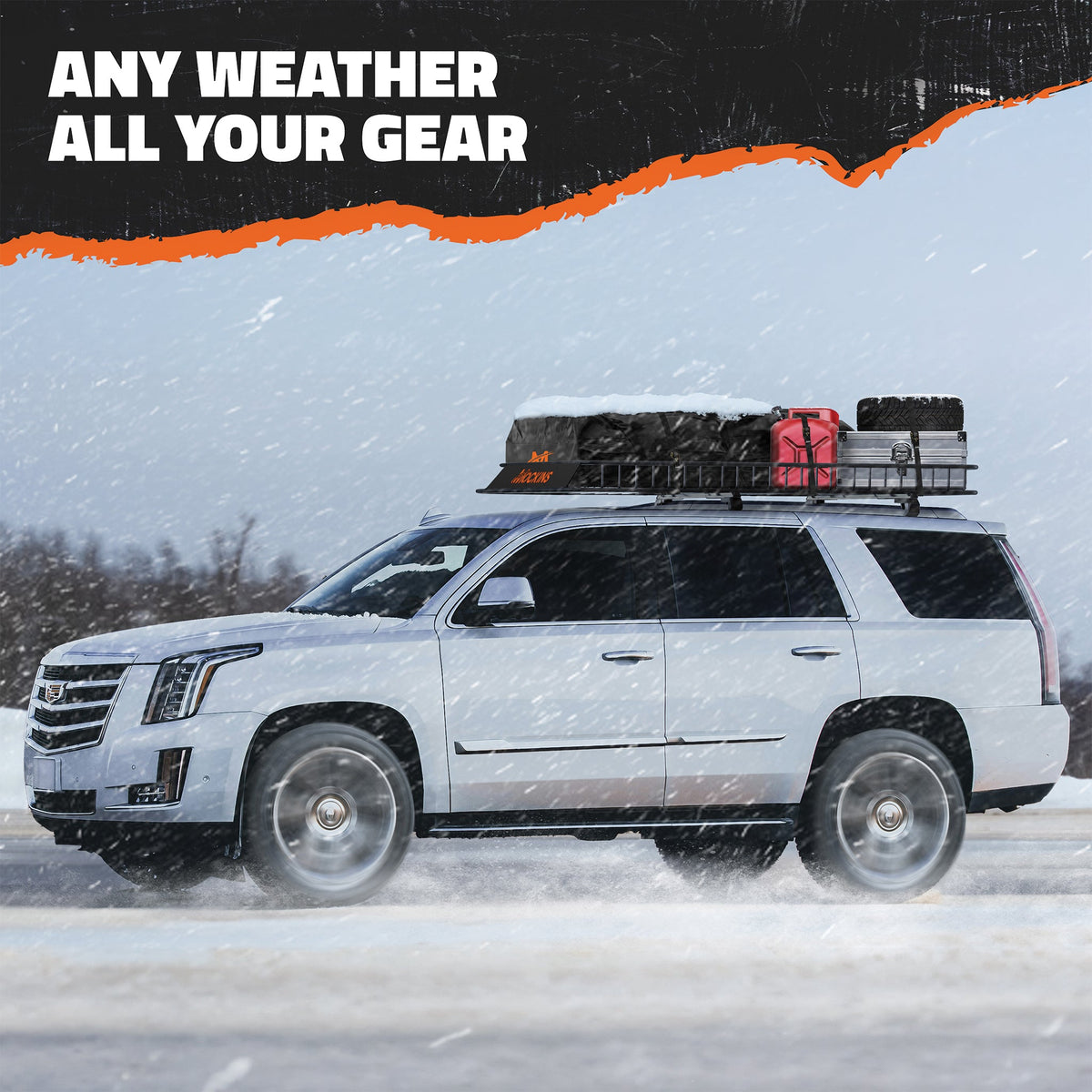 90"x50"x5" XXL Rooftop Carrier Basket