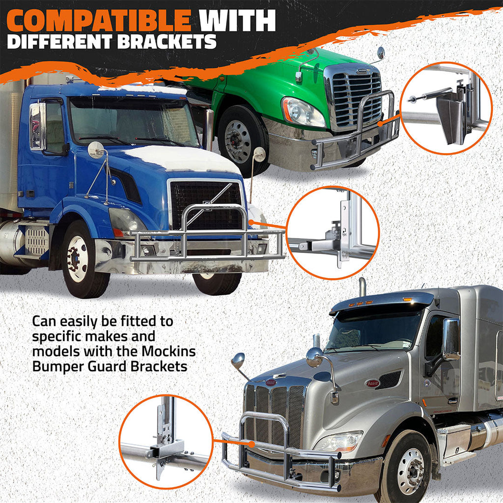90"x11.5"x29" Semi Truck Front Bumper Guard