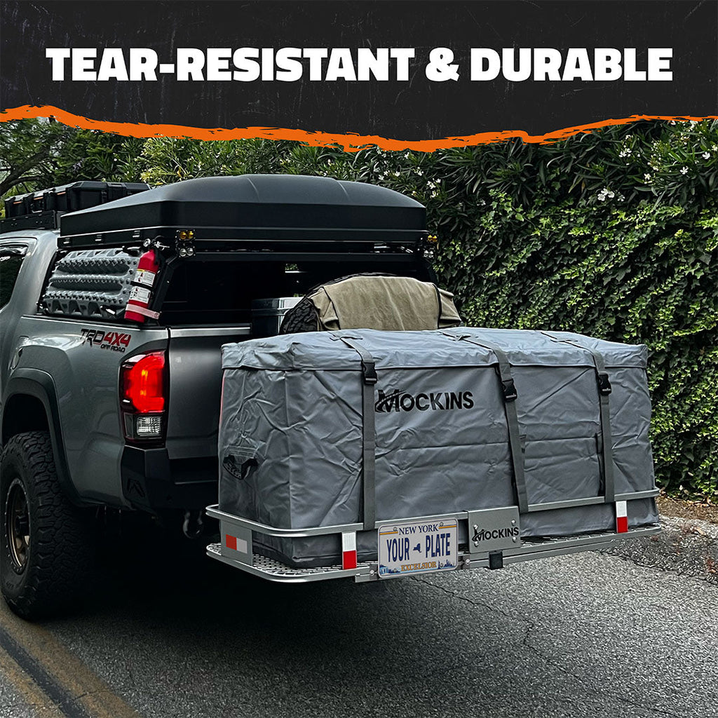 16 Cu Ft. Gray Waterproof Car Carrier Cargo Bag (58"x20"x24")