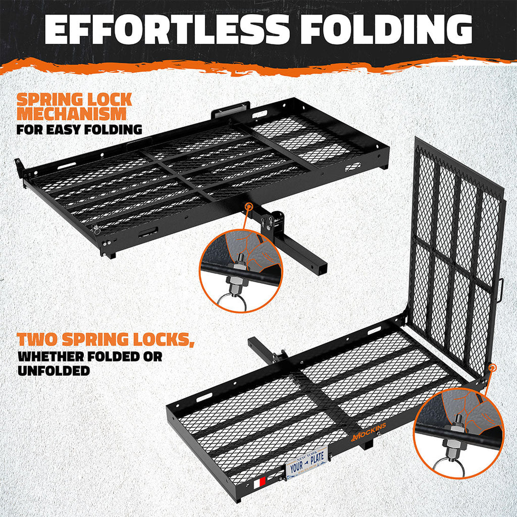 60"x30"x5" Wheelchair Hitch Carrier with Ramp