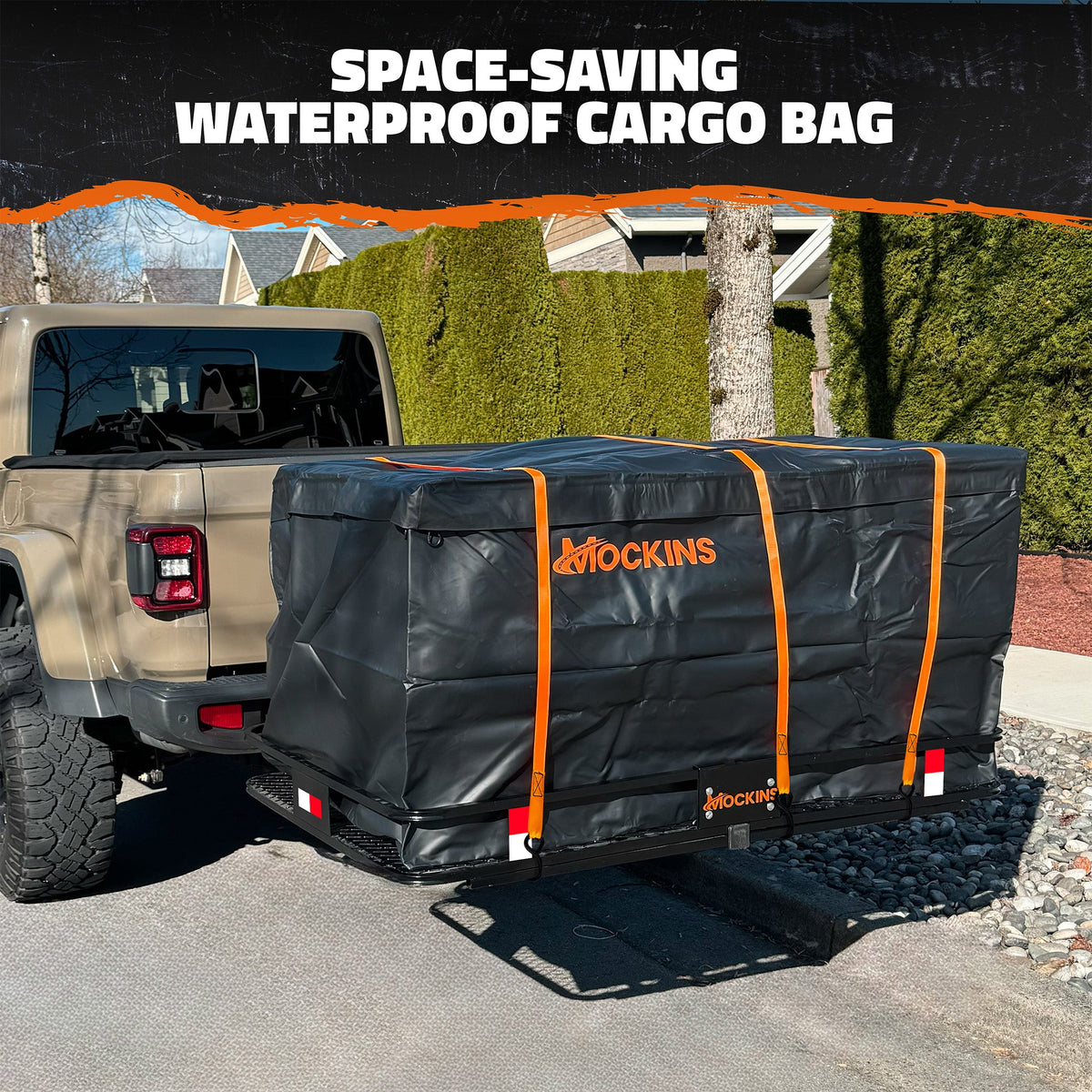 60"x36"x6" Hitch Carrier & 35 Cu Ft Cargo Bag