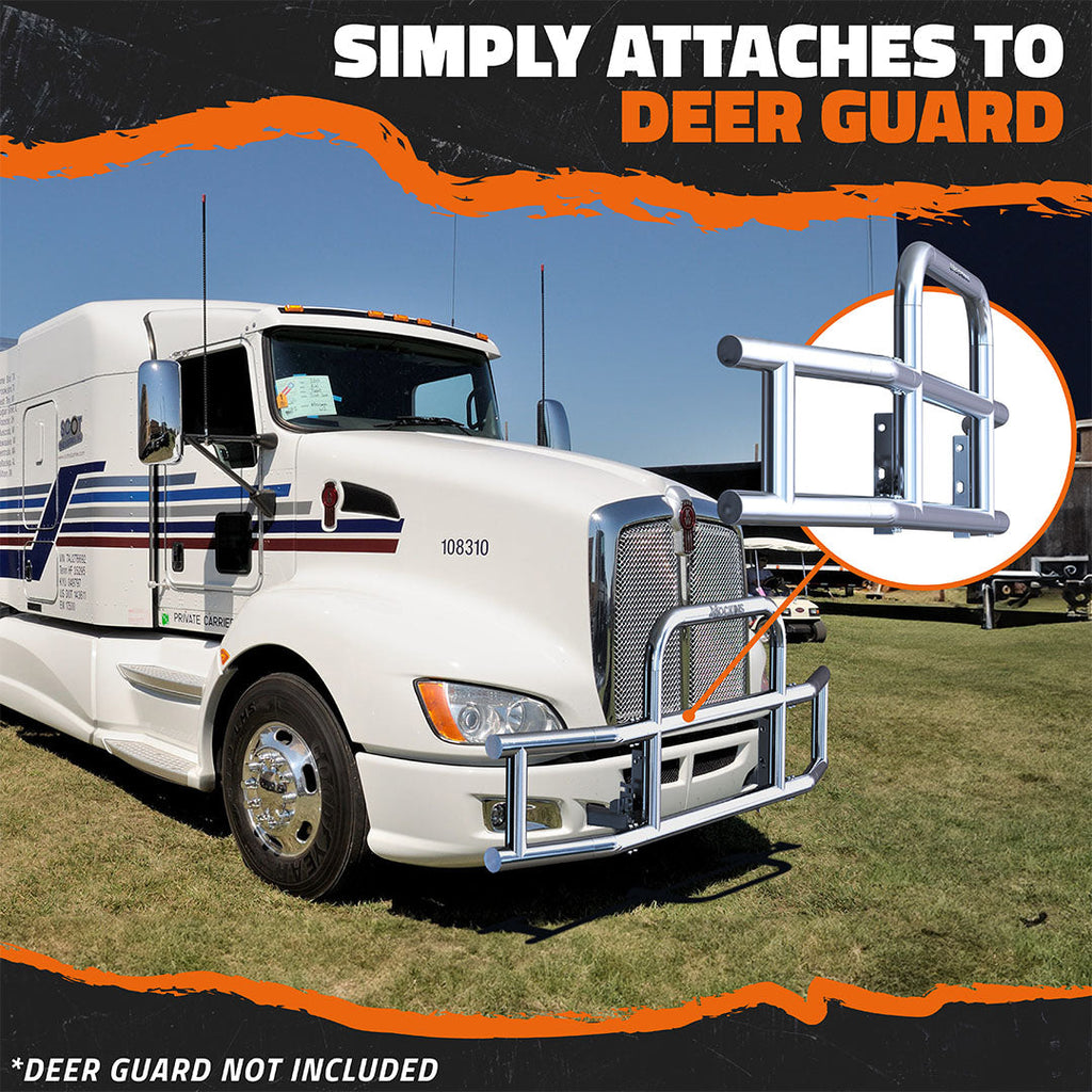 Front Bumper Guard Mounting Brackets for Kenworth T660 / T680 2007-2017 (Brackets ONLY)