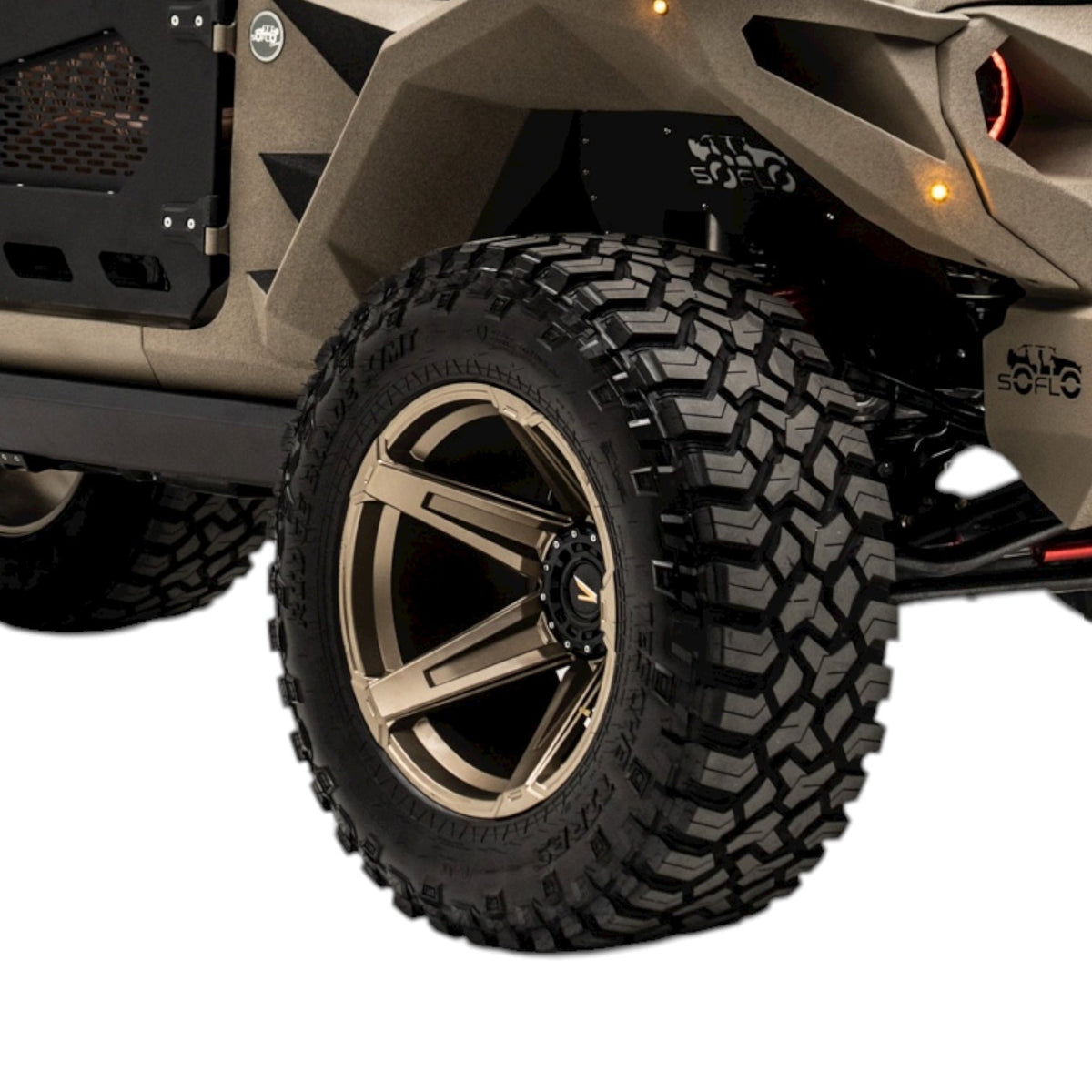 Apocalypse 5 Spoke Wheel for Jeep Wrangler and Gladiator 5 Lug (Bronze)