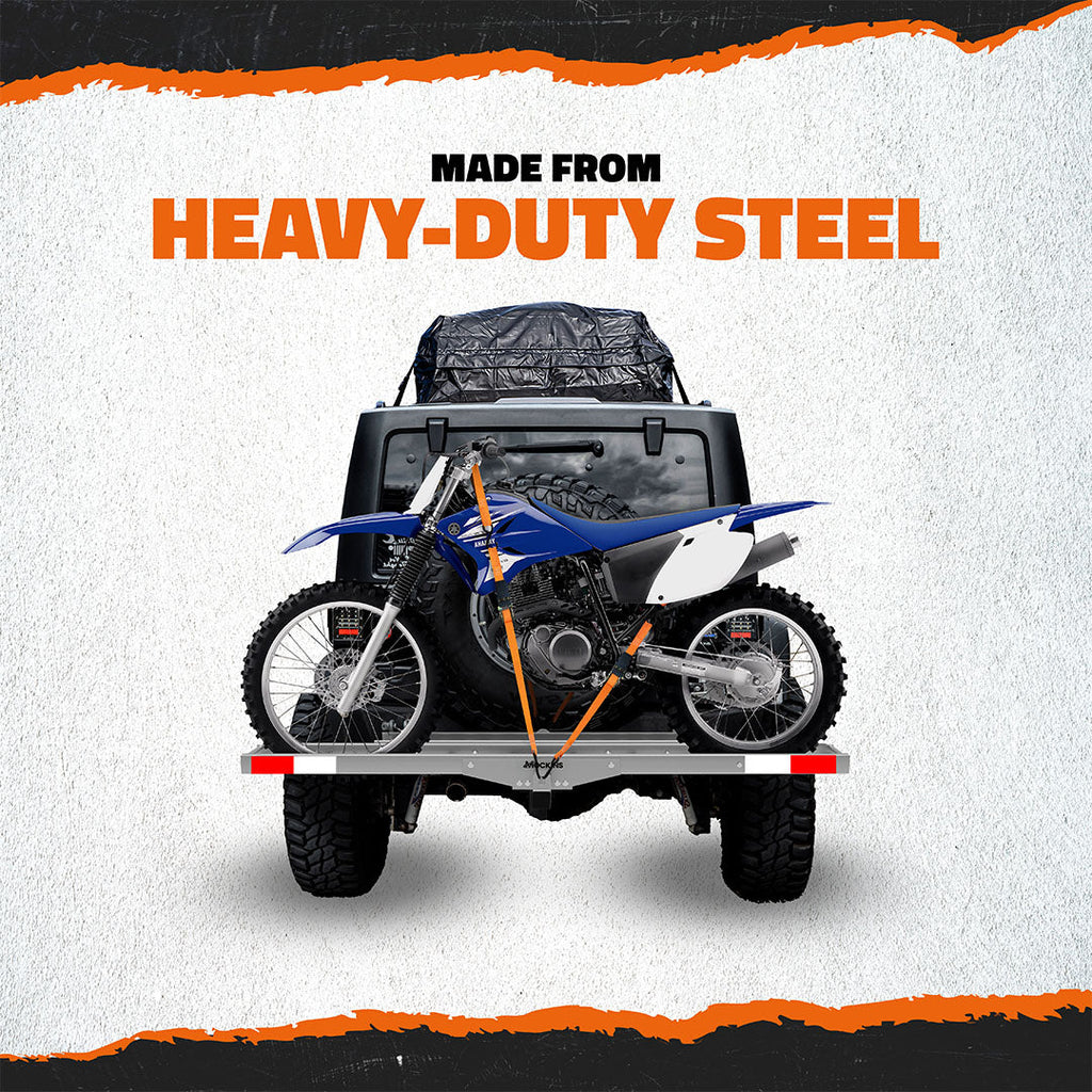 73" Hitch Motorbike Carrier with Loading Ramp