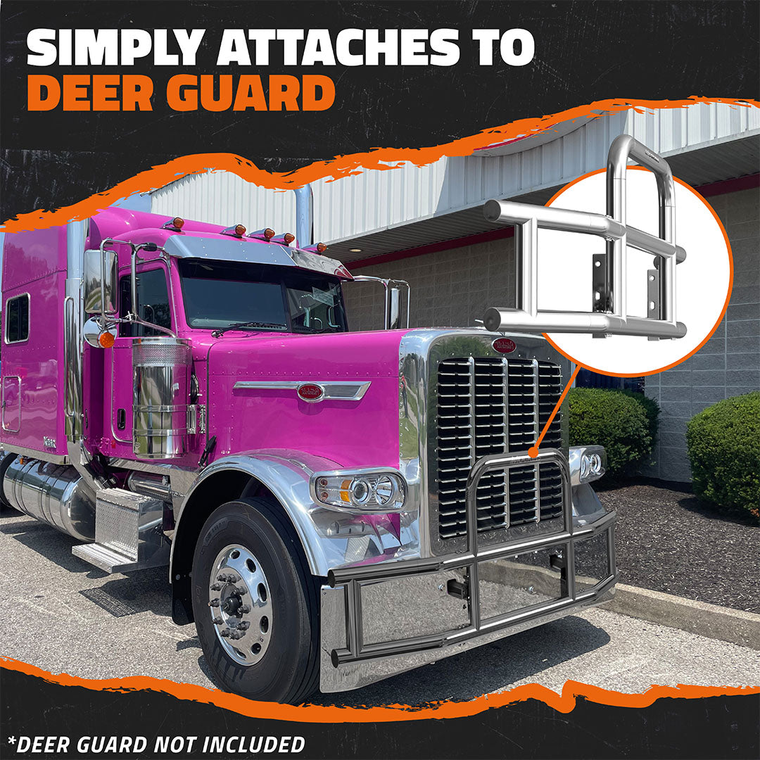 Front Bumper Guard Mounting Brackets for Peterbilt 2019 (Brackets ONLY)