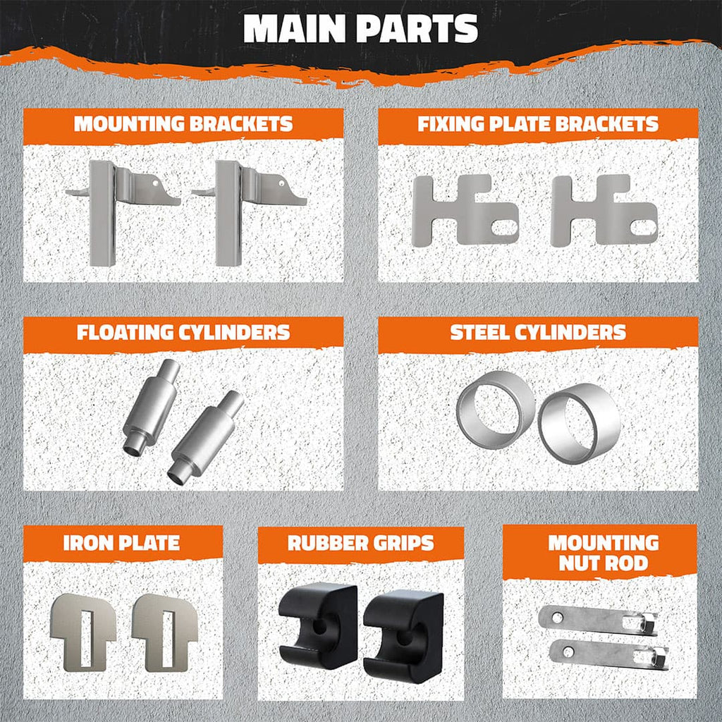 Front Bumper Guard Mounting Brackets for Peterbilt 2019 (Brackets ONLY)