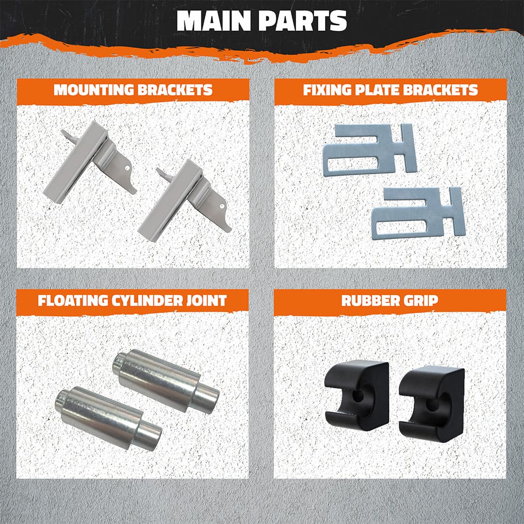 Front Bumper Guard Mounting Brackets for Mack Pinnacle 2007-2014 (Brackets ONLY)