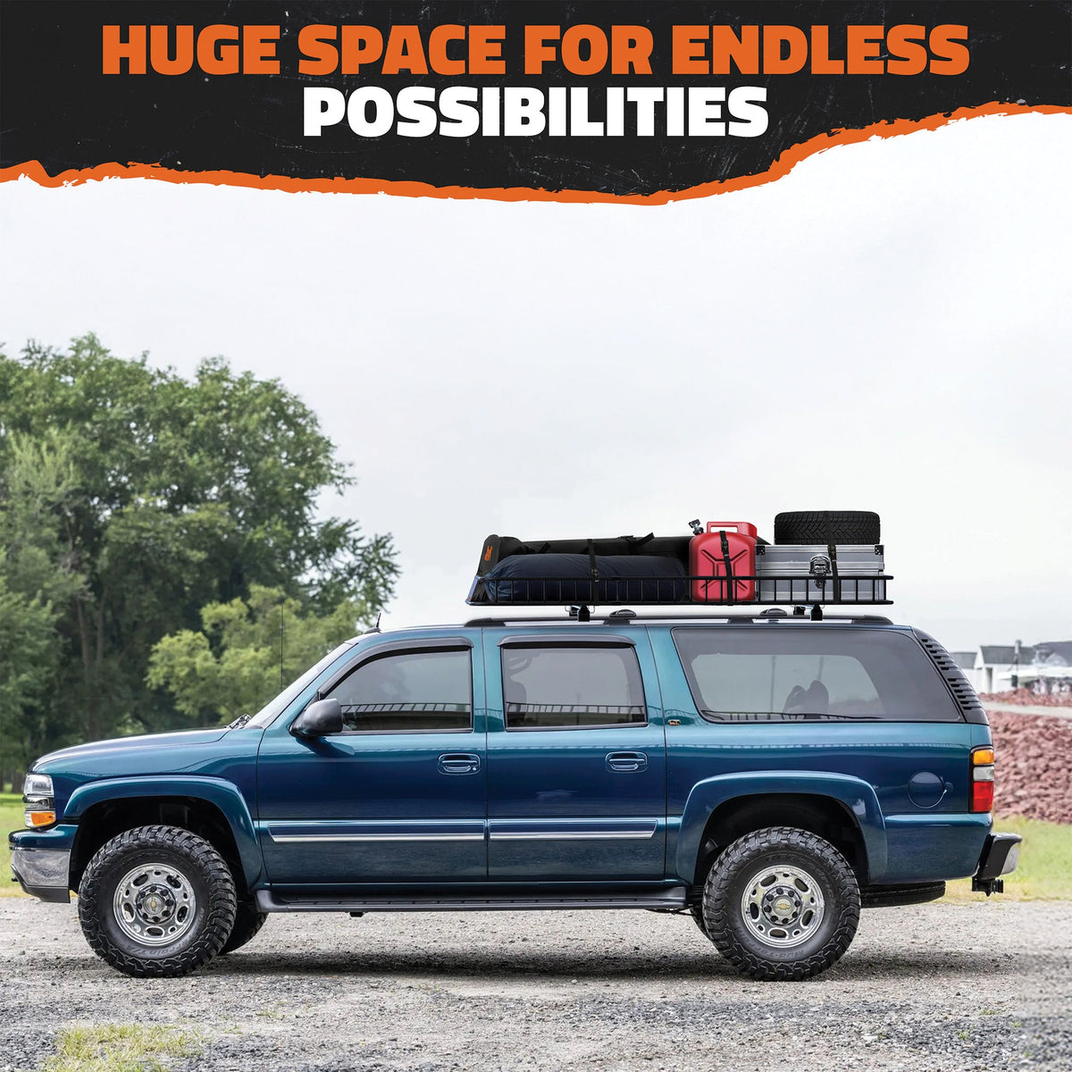 90"x50"x5" XXL Rooftop Carrier Basket