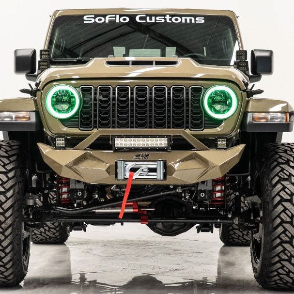 Jeep Wrangler Color Changing RGBW Halo Headlights 2018-2027