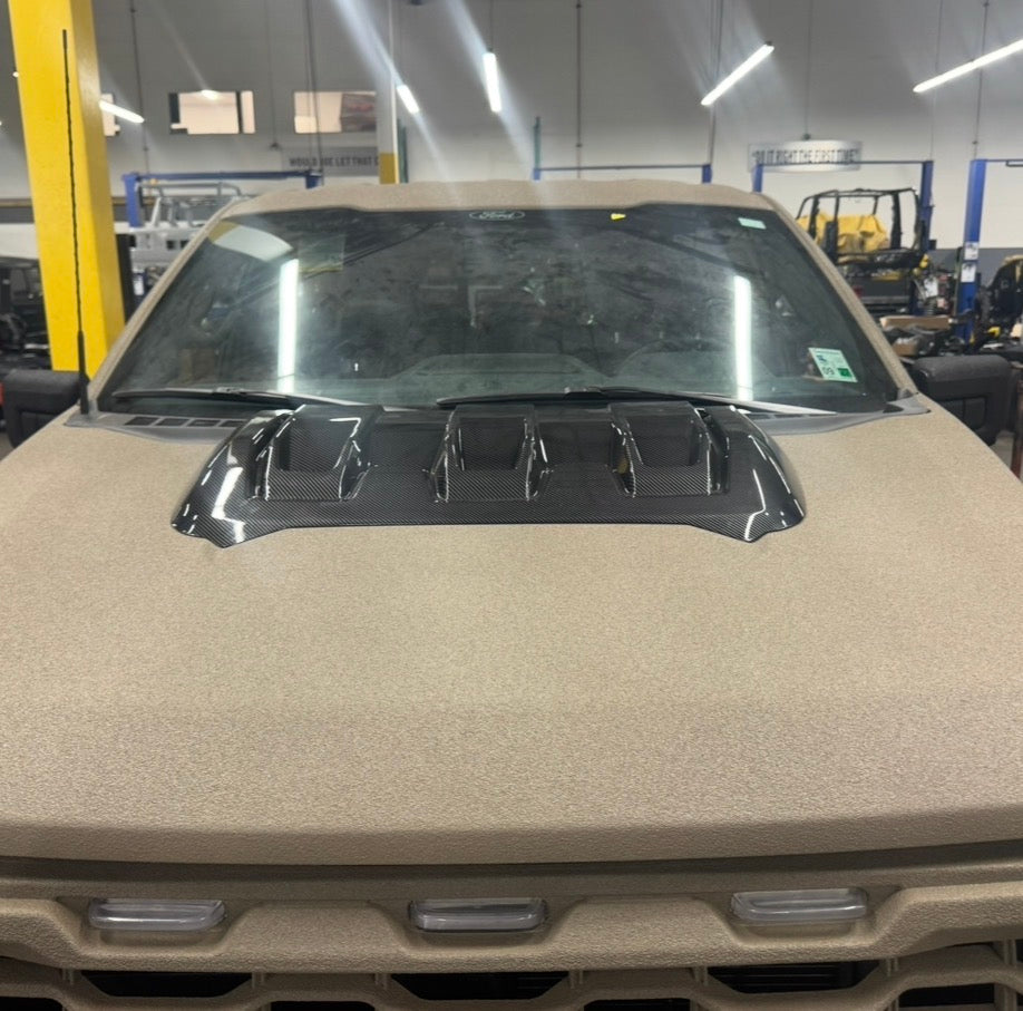 F150 HOOD SCOOP CARBON FINISH