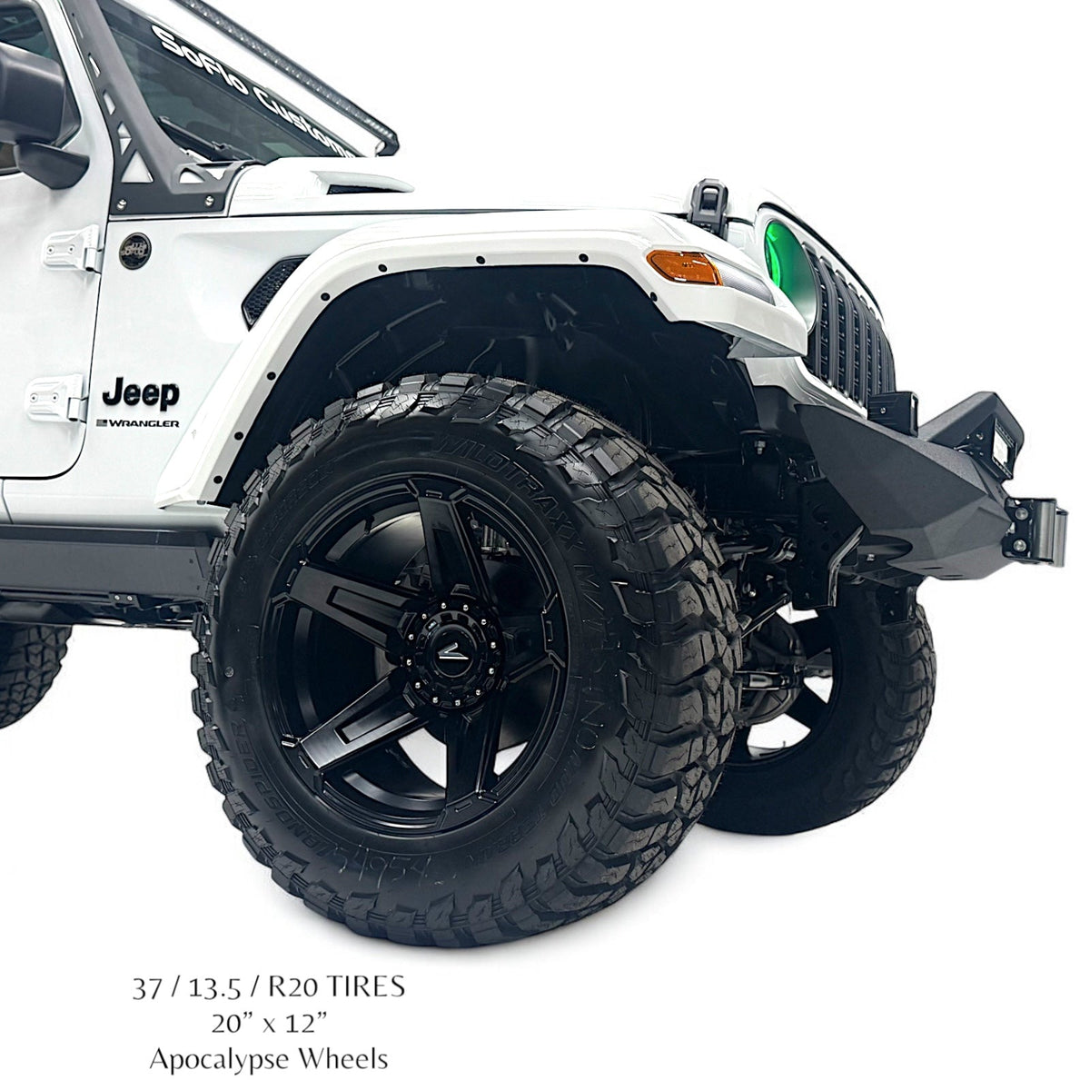 Apocalypse 5 Spoke Wheel for Jeep Gladiator /  Wrangler 5 Lug (Black)