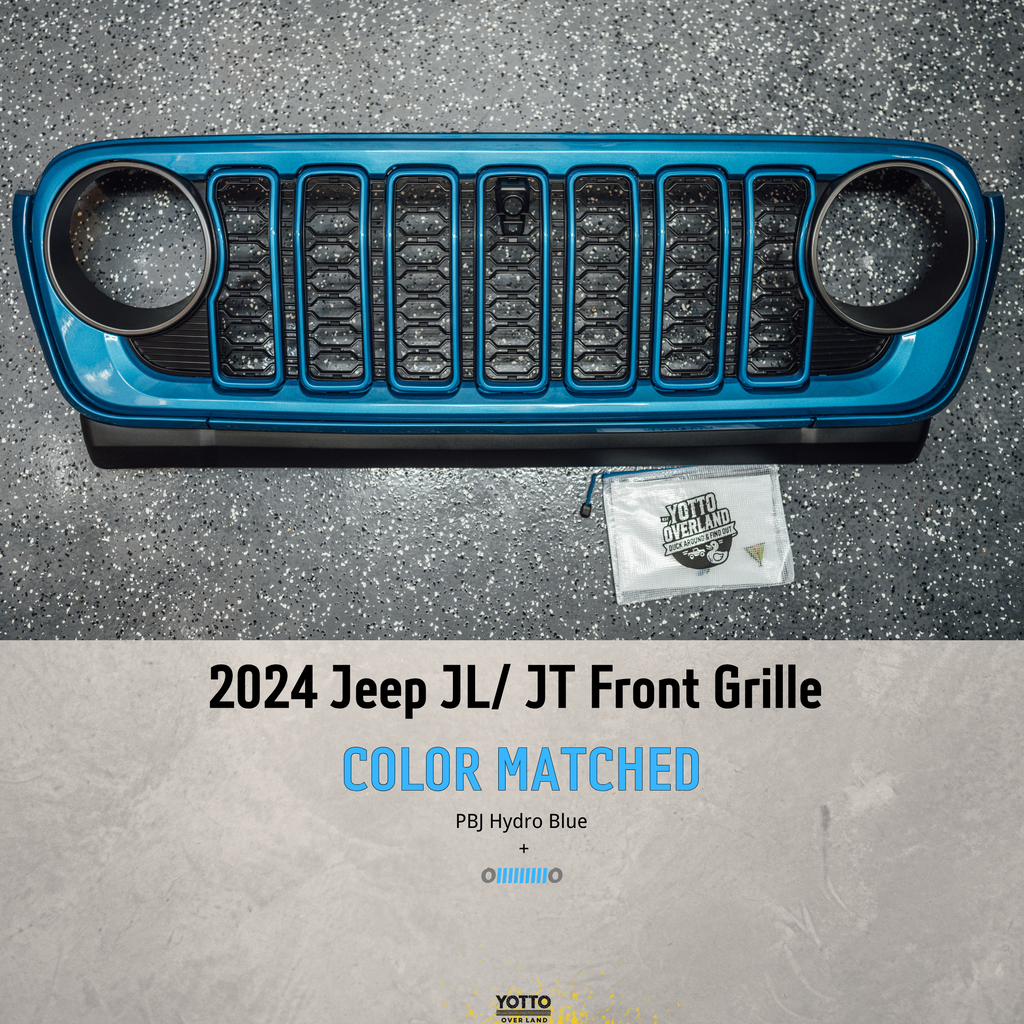 Custom Paint Matched Front Grille – Refreshed Style fits Jeep Wrangler JL/ Gladiator JT