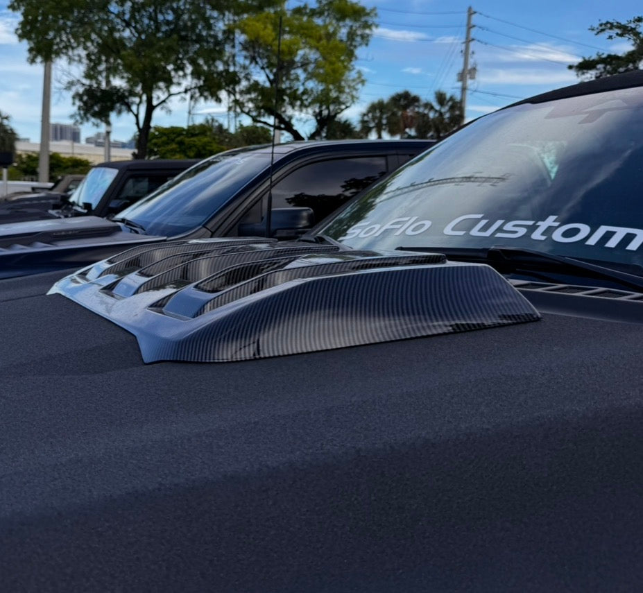 F150 HOOD SCOOP CARBON FINISH