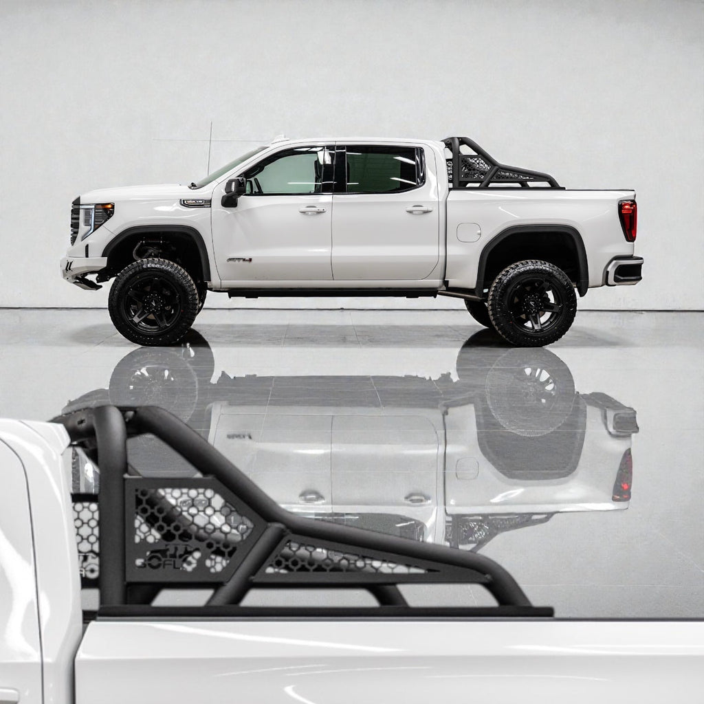 GMC SIERRA 1500 (2019-2027 )ALUMINUM REAR BED CHASE RACK