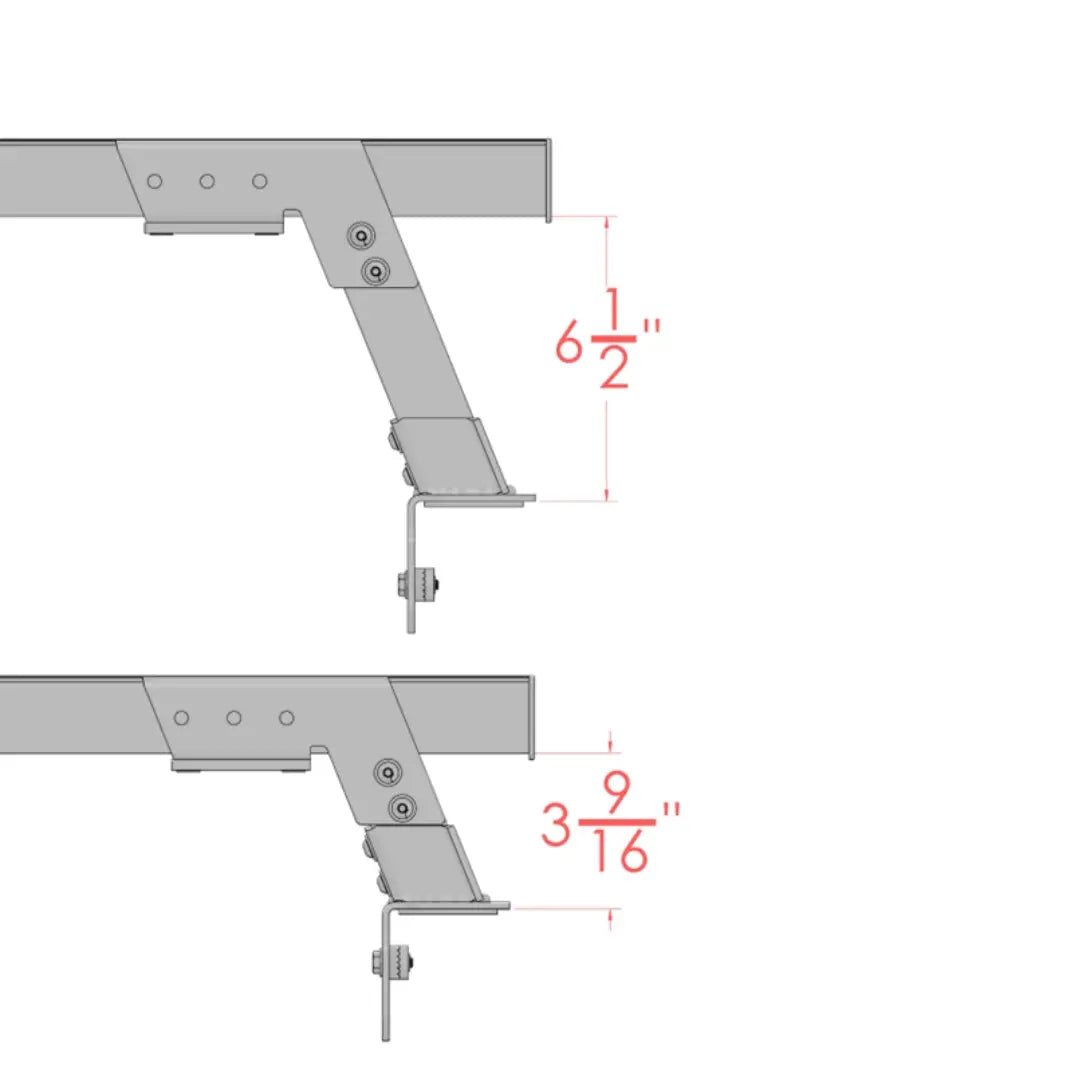 60 inch Cargo Cross Bars for midsize trucks