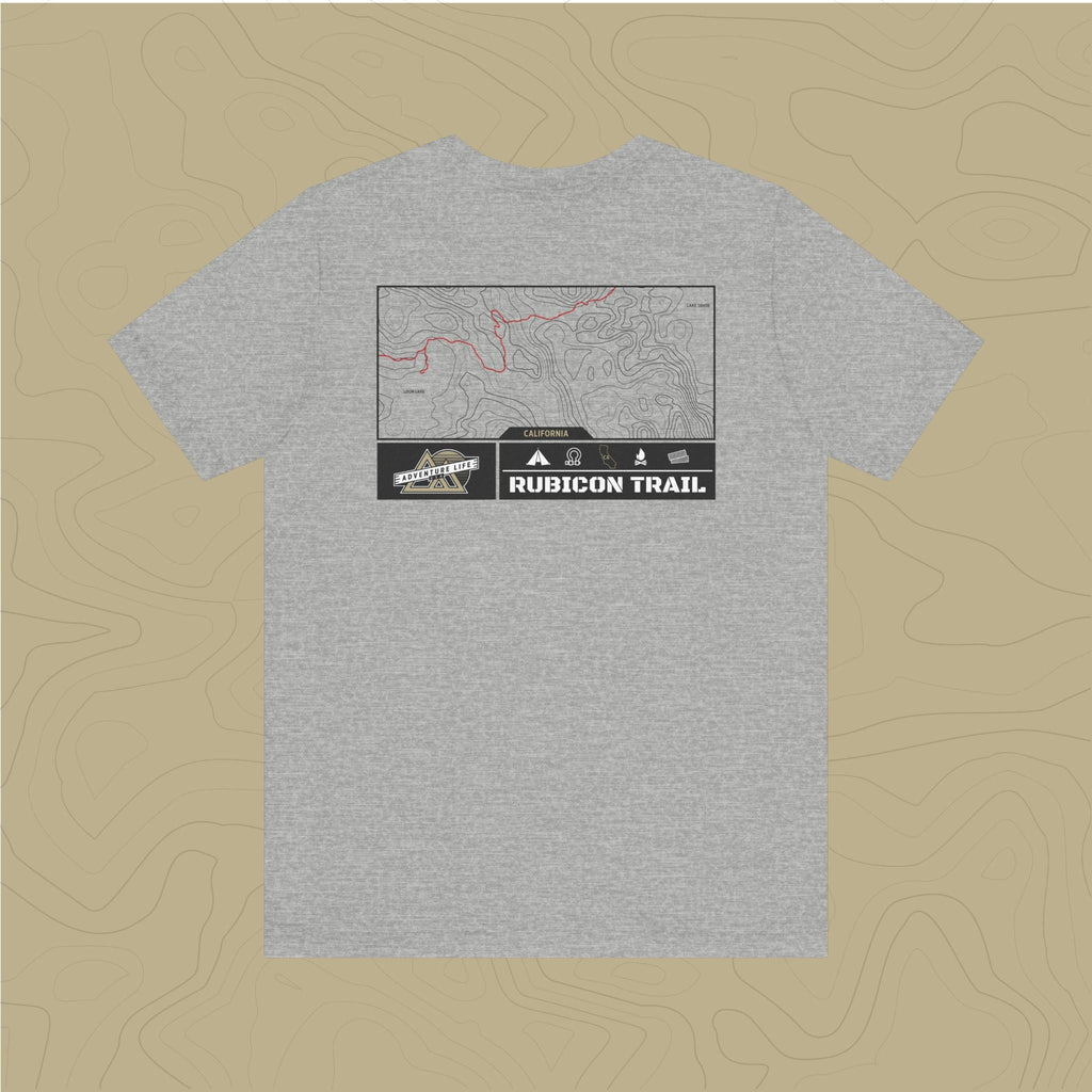 Rubicon Trail - Adventure Life Trail Topographic Garment Dyed Tee