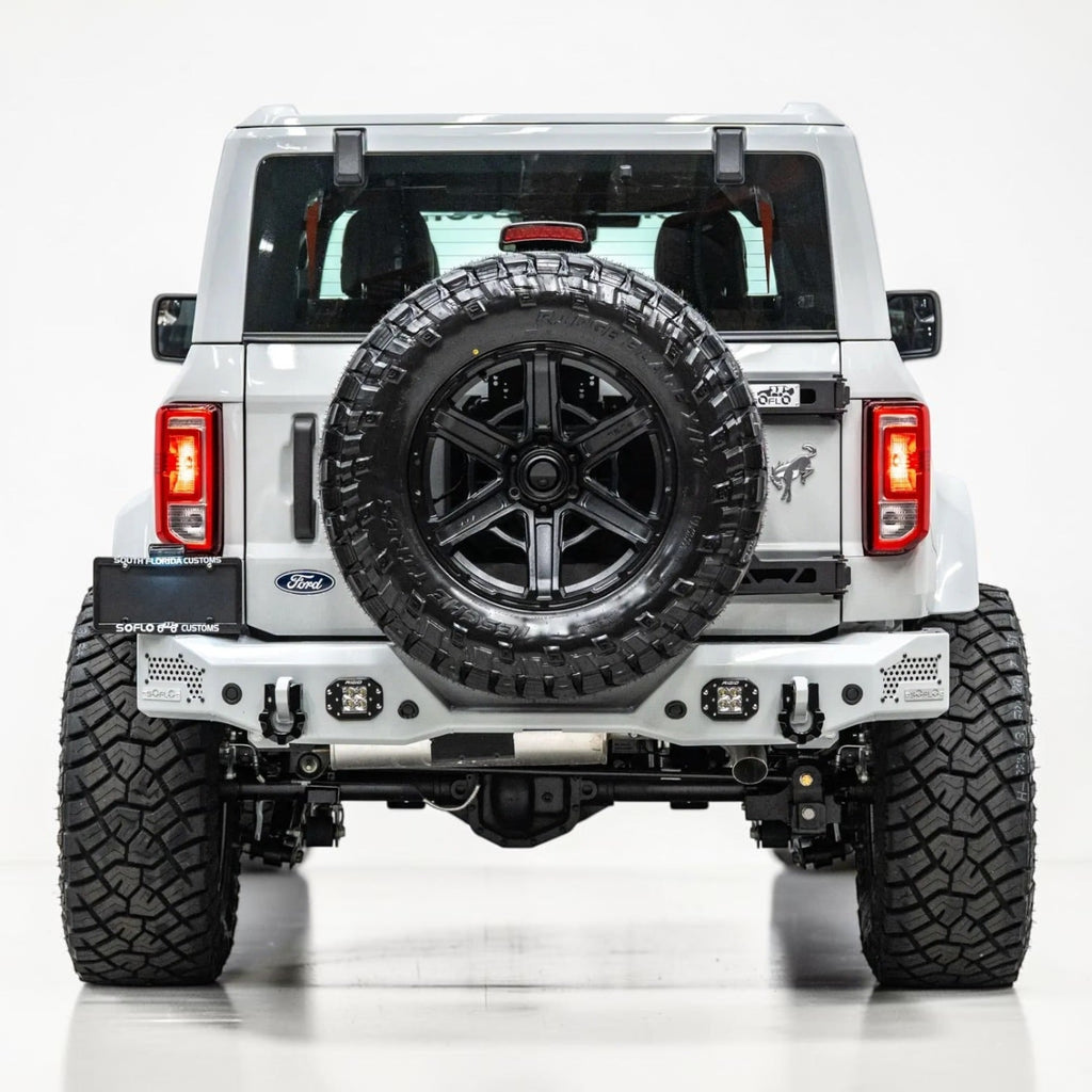 Ford Bronco 2021-2027 Rear SoFlo Baja Steel Bumper Black