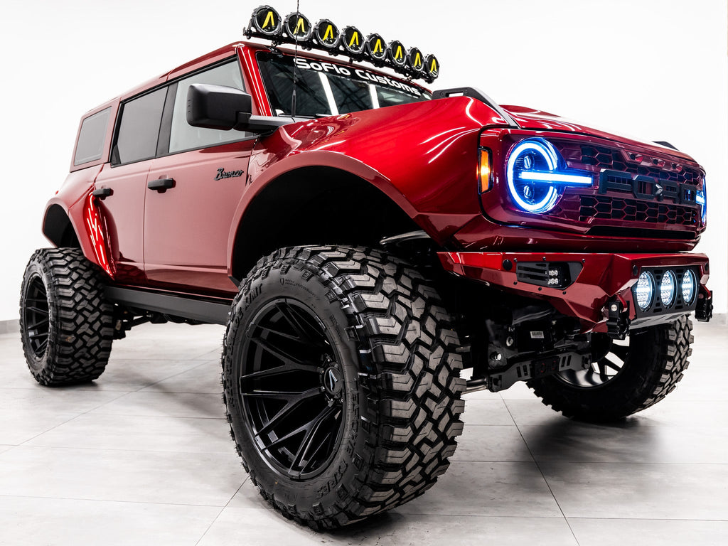 Bronco 2021-2026 8 LED Circle Light Bar with A Covers