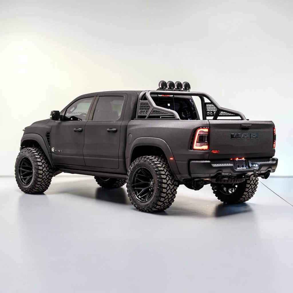 RAM TRX 2021-2027 REAR BED CHASE RACK WITH (4) 6” LED LIGHTS ALL ALUMINUM