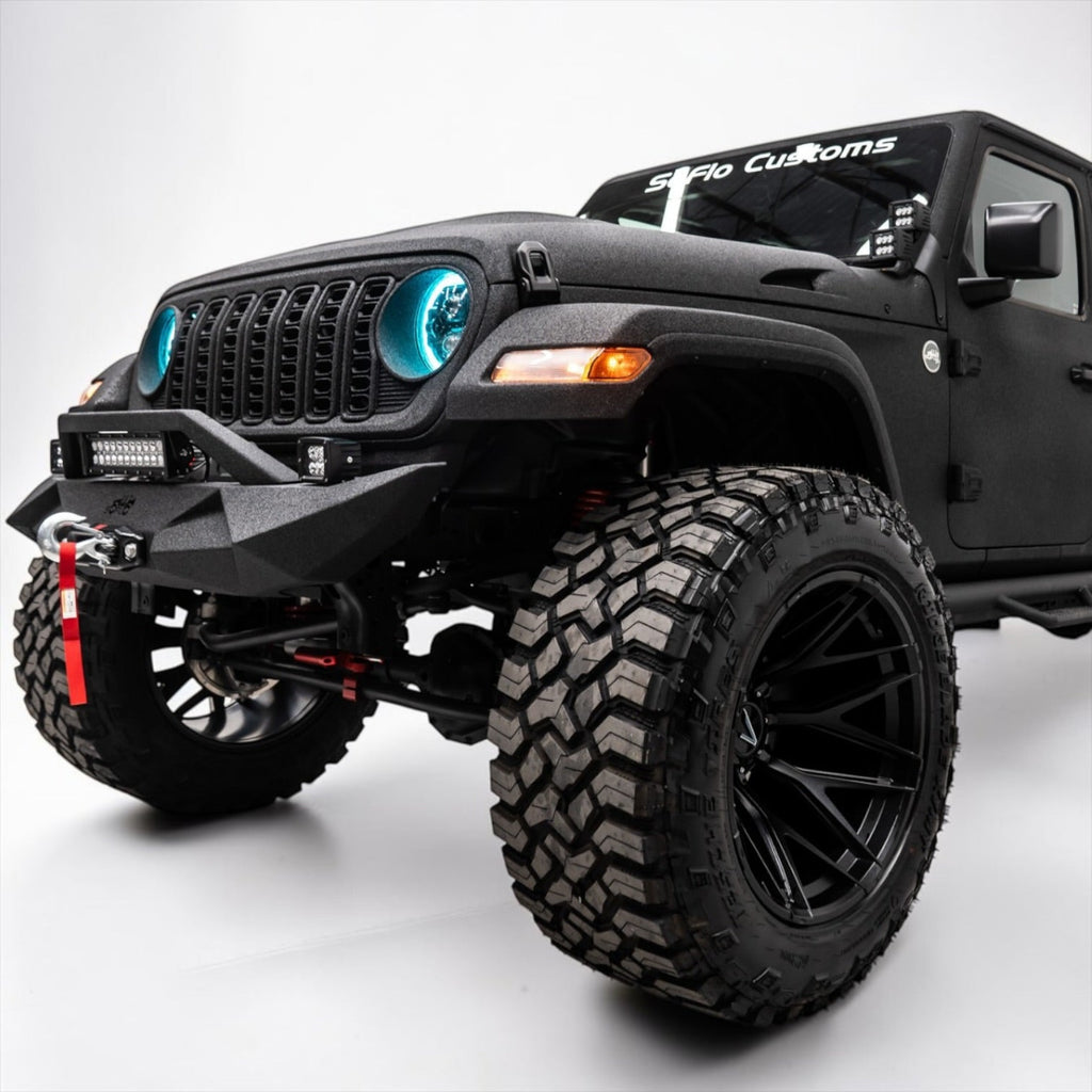 Apocalypse GEN 3 BLACK Rim for Jeep Wrangler and Jeep Gladiator (22x14) Ultimate Offset