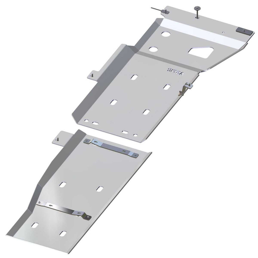 ASFIR 4x4 USA Toyota Tundra Fuel Tank and Transfer Case Skid Plates (2007-2021, 5.7L, Aluminum, Bolt-On)