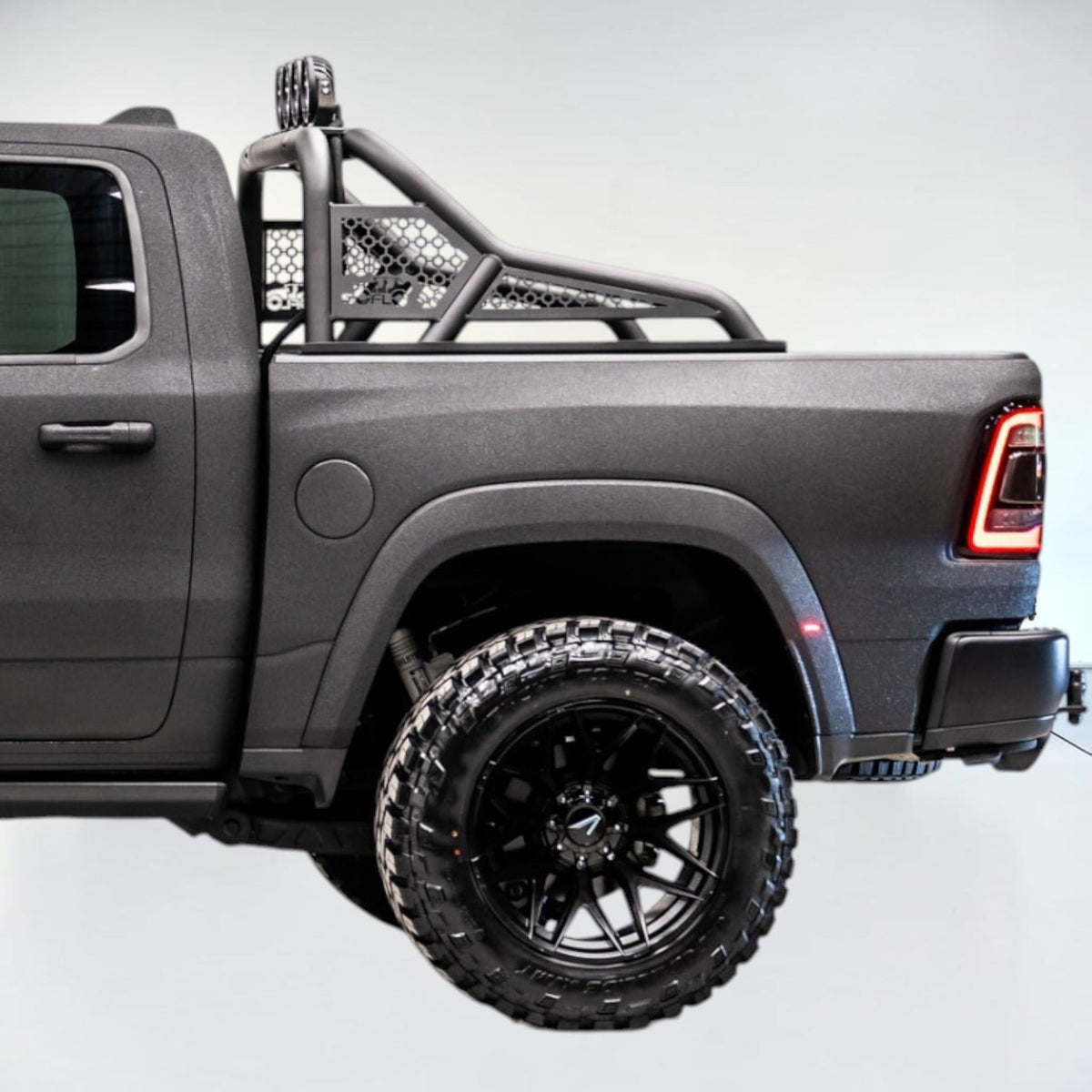RAM TRX 2021-2027 REAR BED CHASE RACK WITH (4) 6” LED LIGHTS ALL ALUMINUM