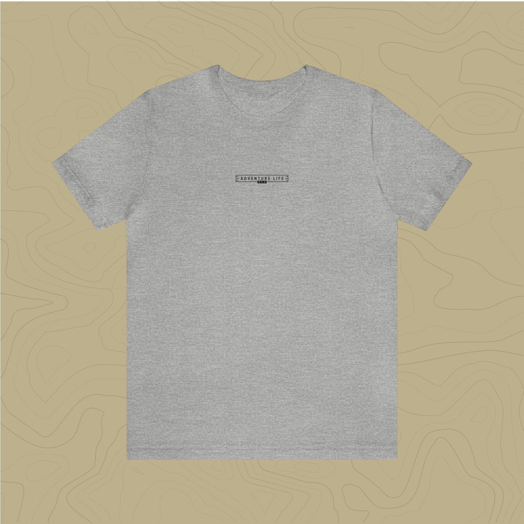Glacier National Park - Adventure Life Trail Topographic Garment Dyed Tee