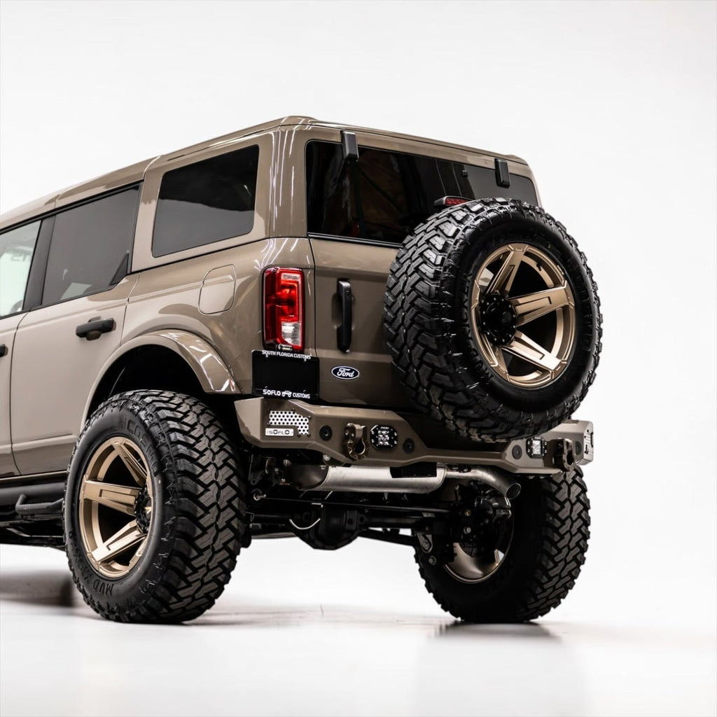 Ford Bronco 2021-2027 Rear SoFlo Baja Steel Bumper Black