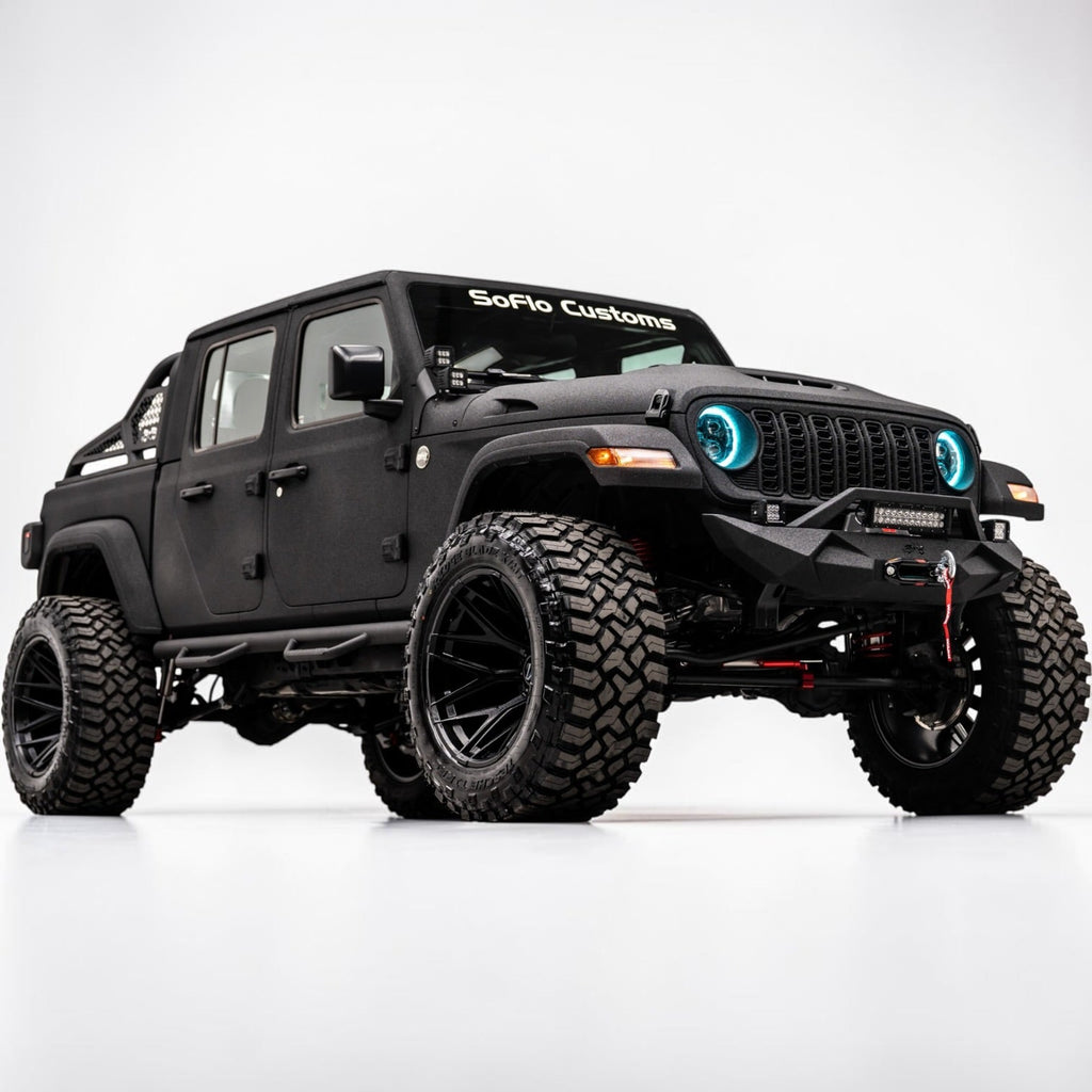 Apocalypse GEN 3 BLACK Rim for Jeep Wrangler and Jeep Gladiator (22x14) Ultimate Offset