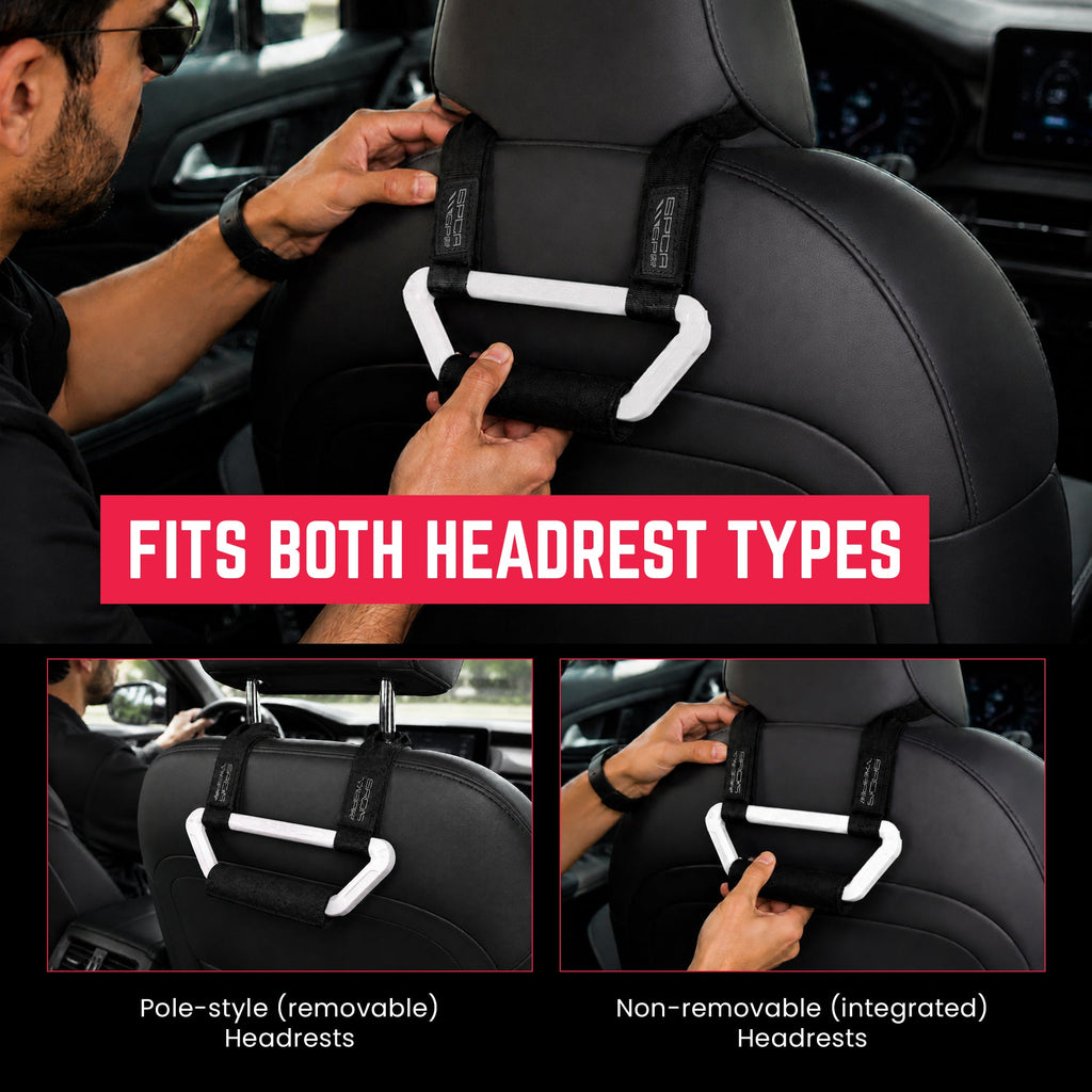 GP Back Grip PRO — Rear Headrest Handles for All Cars & Trucks