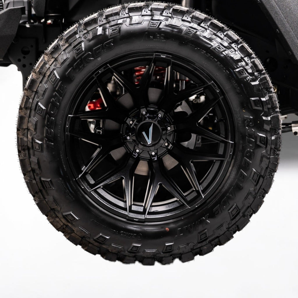 Apocalypse GEN 3 BLACK Rim for Jeep Wrangler and Jeep Gladiator (22x14) Ultimate Offset