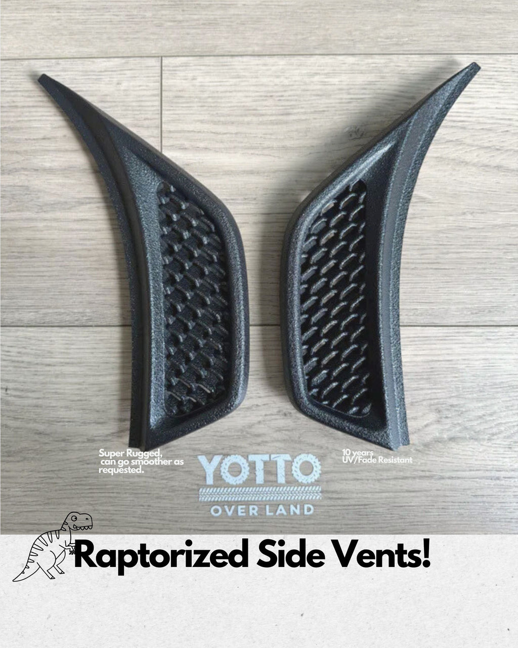 Raptorized Side Vents Fits Wrangler JL Gladiator JT