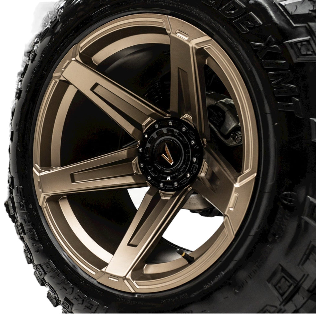 Apocalypse 5 Spoke Wheel for Jeep Wrangler and Gladiator 5 Lug (Bronze)