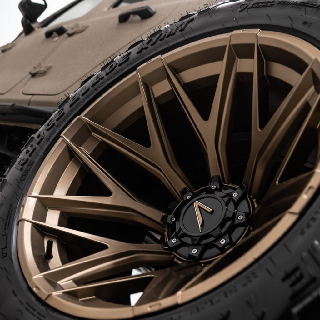 Apocalypse GEN 3 BRONZE Rim for Jeep Wrangler and Jeep Gladiator (22x14) Ultimate Offset