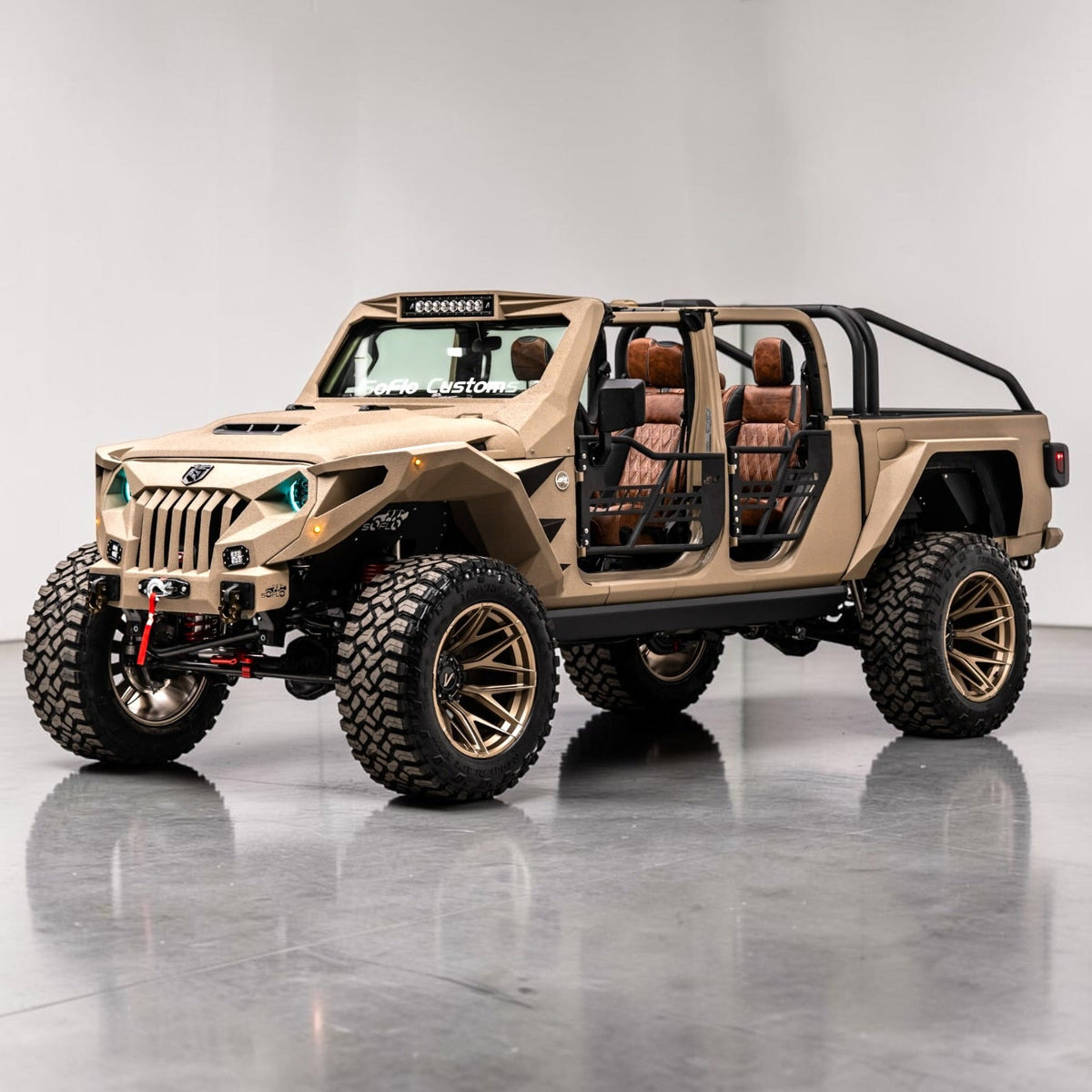 Apocalypse GEN 3 BRONZE Rim for Jeep Wrangler and Jeep Gladiator (22x14) Ultimate Offset