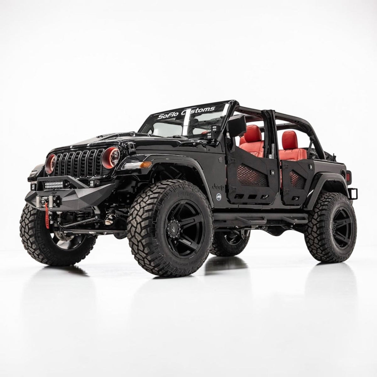 Jeep A Pillar Double Stack Aluminum Cube Light Brackets ( Wrangler / Gladiator ) 2018-2027