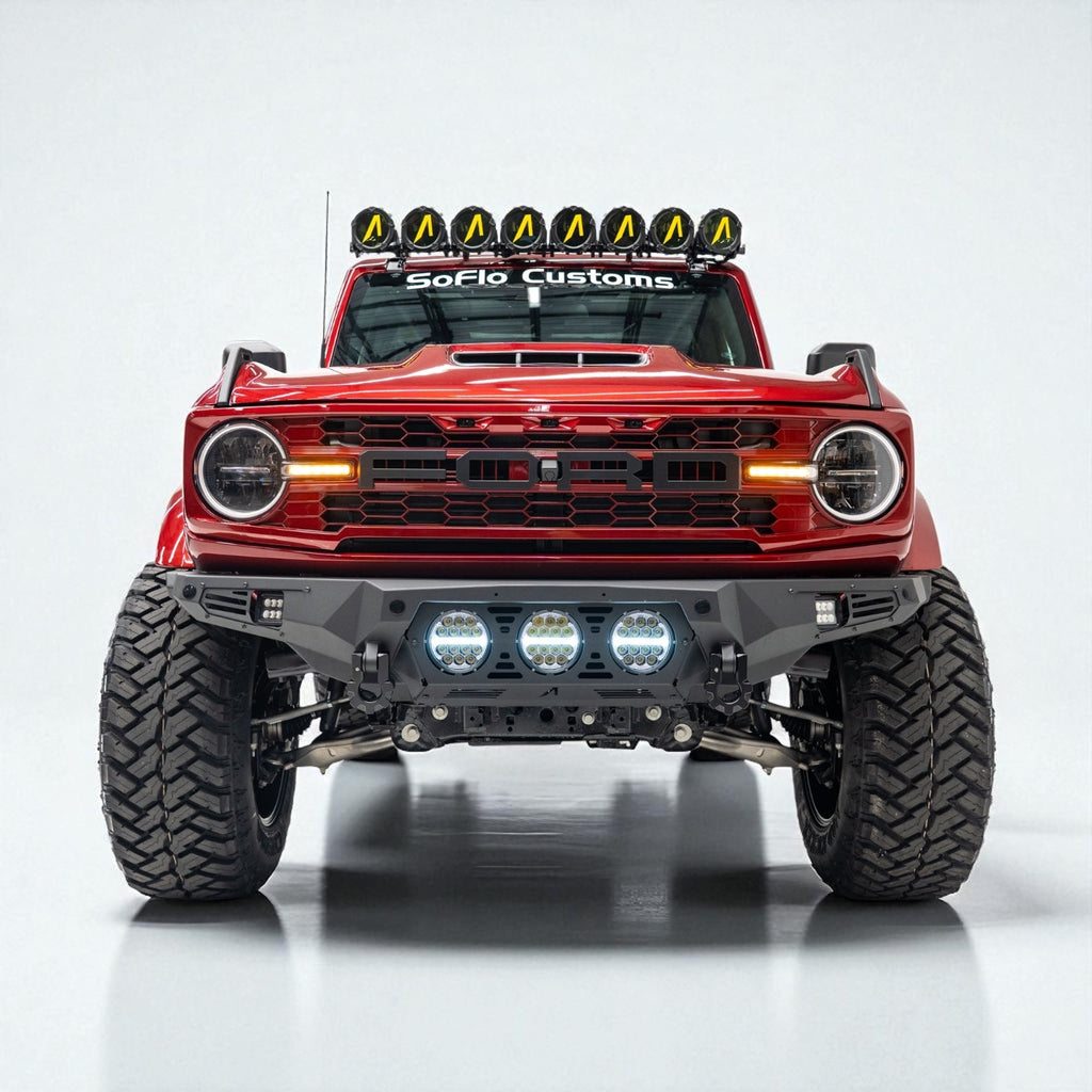 Bronco 2021-2026 8 LED Circle Light Bar with A Covers