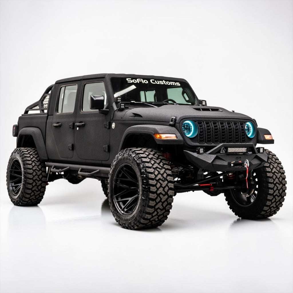 Apocalypse GEN 3 BLACK Rim for Jeep Wrangler and Jeep Gladiator (22x14) Ultimate Offset