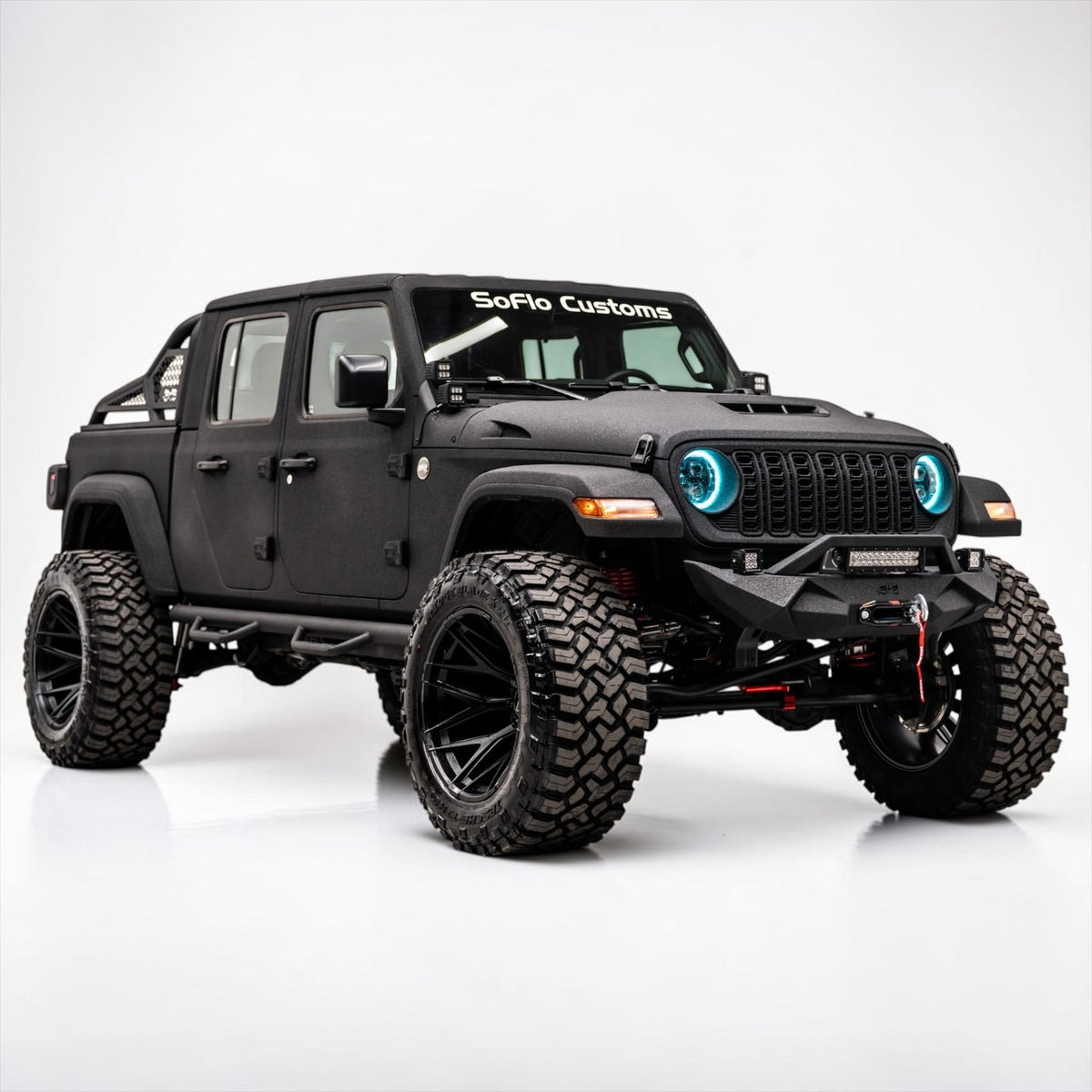 Apocalypse GEN 3 BLACK Rim for Jeep Wrangler and Jeep Gladiator (22x14) Ultimate Offset