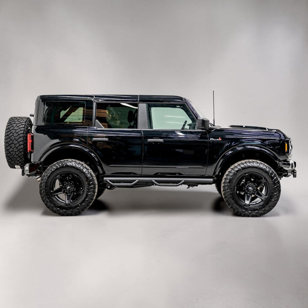 BRONCO STEEL STATIONARY SIDE STEPS TUBULAR 6 2021-2027