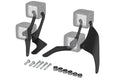 Jeep A Pillar Double Stack Aluminum Cube Light Brackets ( Wrangler / Gladiator ) 2018-2027