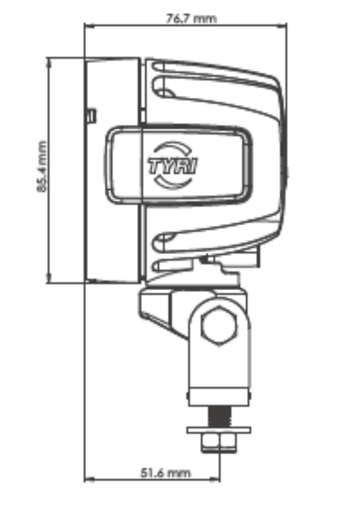 D8 Swivel 1400 eLumen, 12-24V