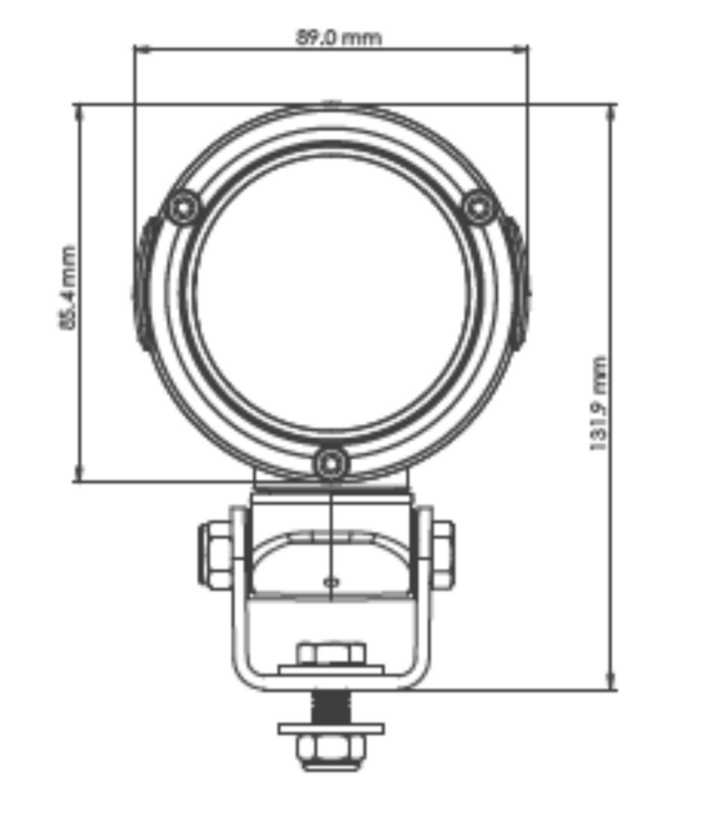D8 Swivel 1400 eLumen, 12-24V
